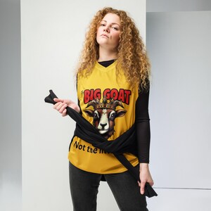 The Big Goat. Not The Little One Unisex Basketball Jersey