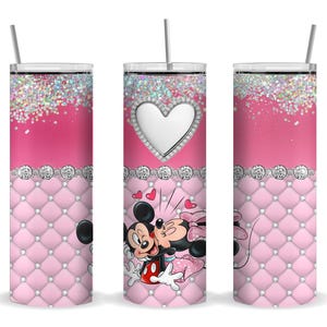 Mickey & Minnie Love 20 oz. Skinny Straight Travel Tumbler
