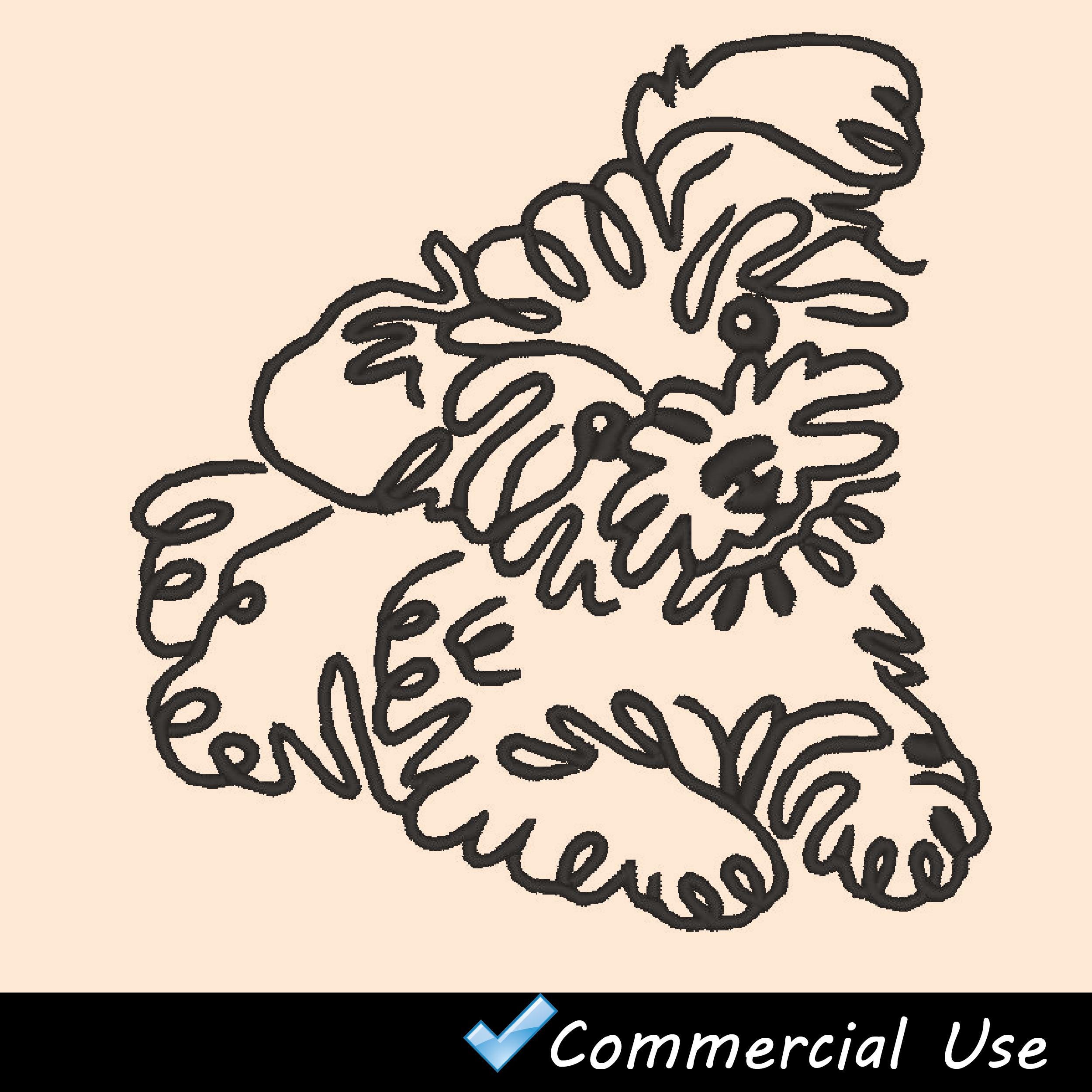5 Embroidery Design Minimalist Pomapoo Line Art,dog Breed,pet ...