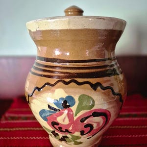Handmade Transylvanian Pottery Pitcher | Rustic Kitchen Decor