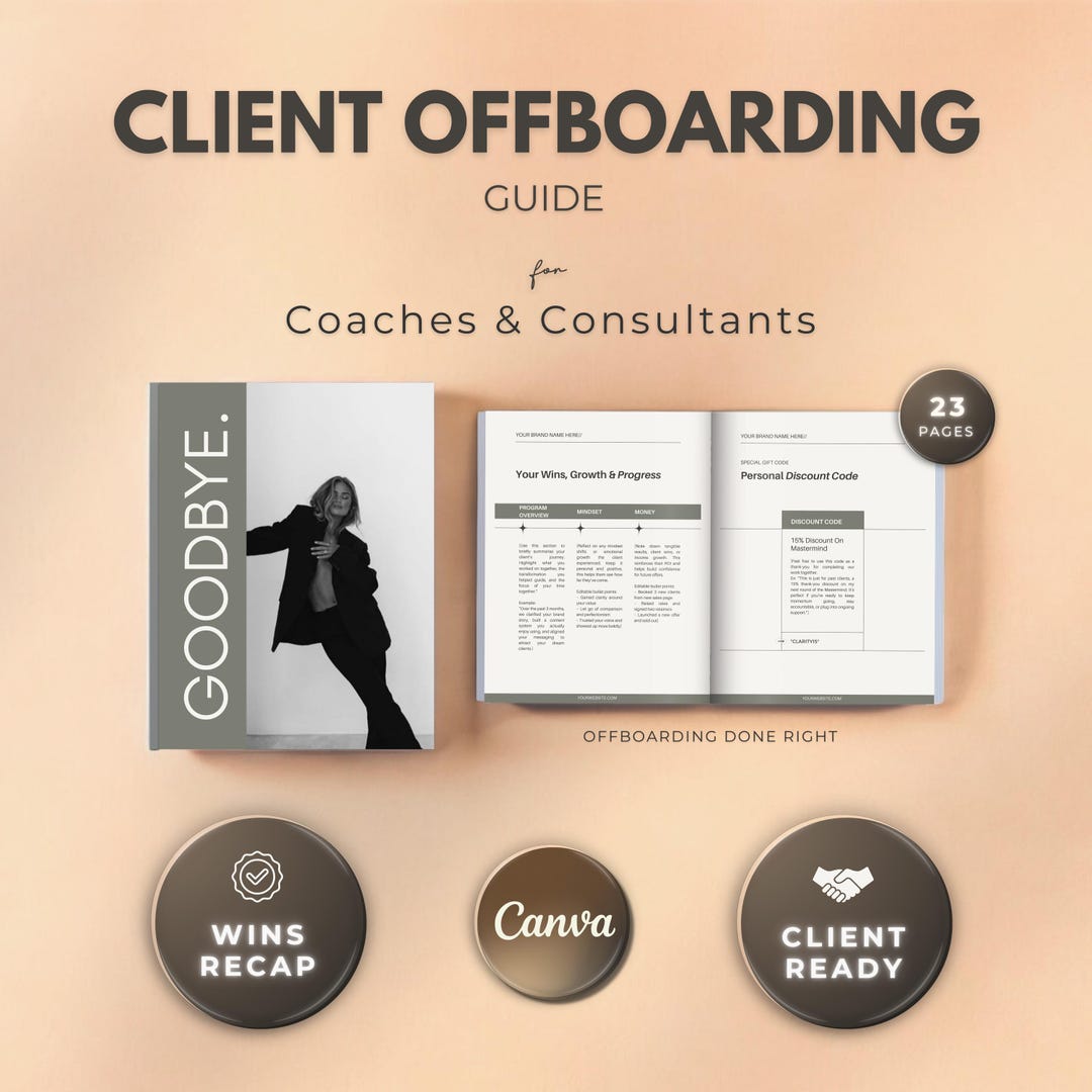 Client Offboarding Guide Template for Coaches & Consultants | Editable ...
