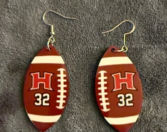 Football and Cheerleader Earrings