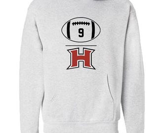 Panther Football Number Sweatshirt and T-Shirt