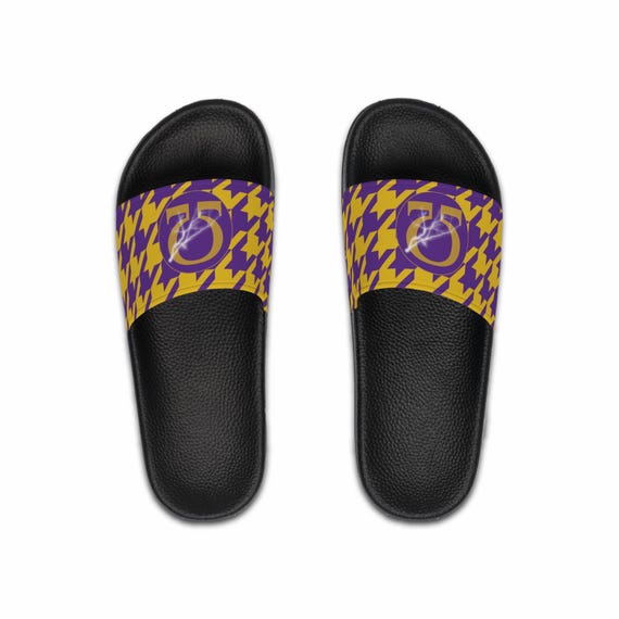 Yellow and Purple Slide Sandals Amazon.com | adidas Adilette Comfort Sandals Purple/Pearl  main image 2