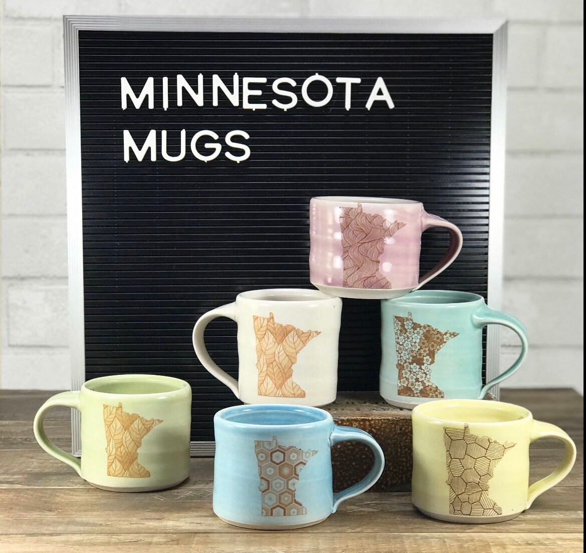 Minnesota state mug // MN mug handmade pottery mug made in Etsy