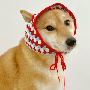 Dog Bandana Crochet Pattern, Cat Head Scarf Tutorial, Hademade Pet Craft, Digital Download PDF