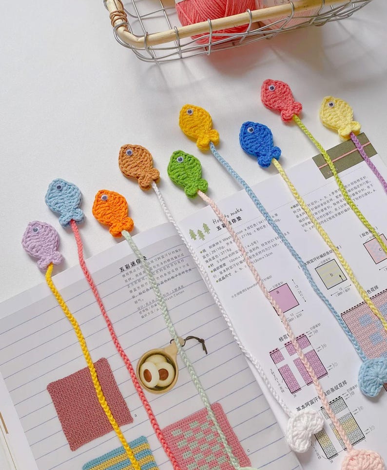 Fish Bookmark Pattern Crochet Fish Bookmark Pattern, Aquarium Sea Creature (PDF Pattern) - Etsy