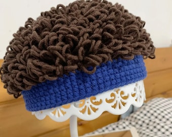 Faux Curly Hair Baby Hat Crochet Pattern: Easy PDF Tutorial (Instant Download)