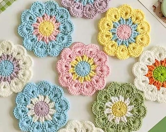 Coaster Crochet Pattern Tea Party Decor Cup Coasters Easy Handmade Crochet Gift Idea for Beginners - Instant Download PDF Tutorial