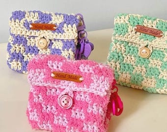 Modèle de sac en damier au crochet - PDF de sac fourre-tout color block, modèle de crochet adapté aux débutants, téléchargement immédiat