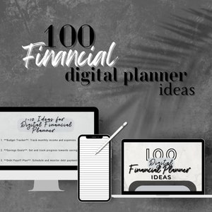 100 Digital Financial Planner Ideas