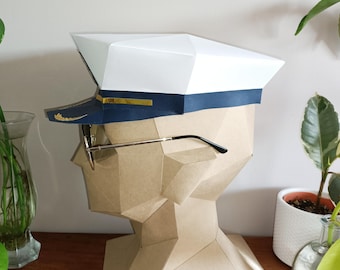 Cap Diy Paper Cap Craft DIY Model Navy Captain Cap Papercraft