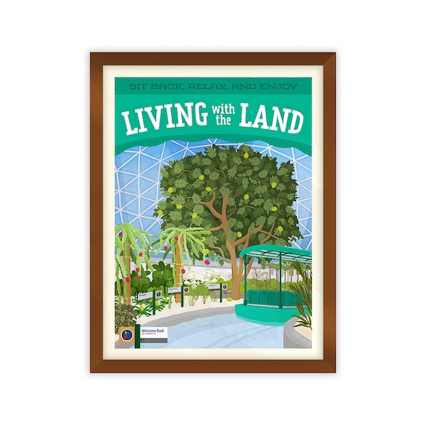 Disney's Living With the Land Travel Poster pubblicitario Opere d'arte originali