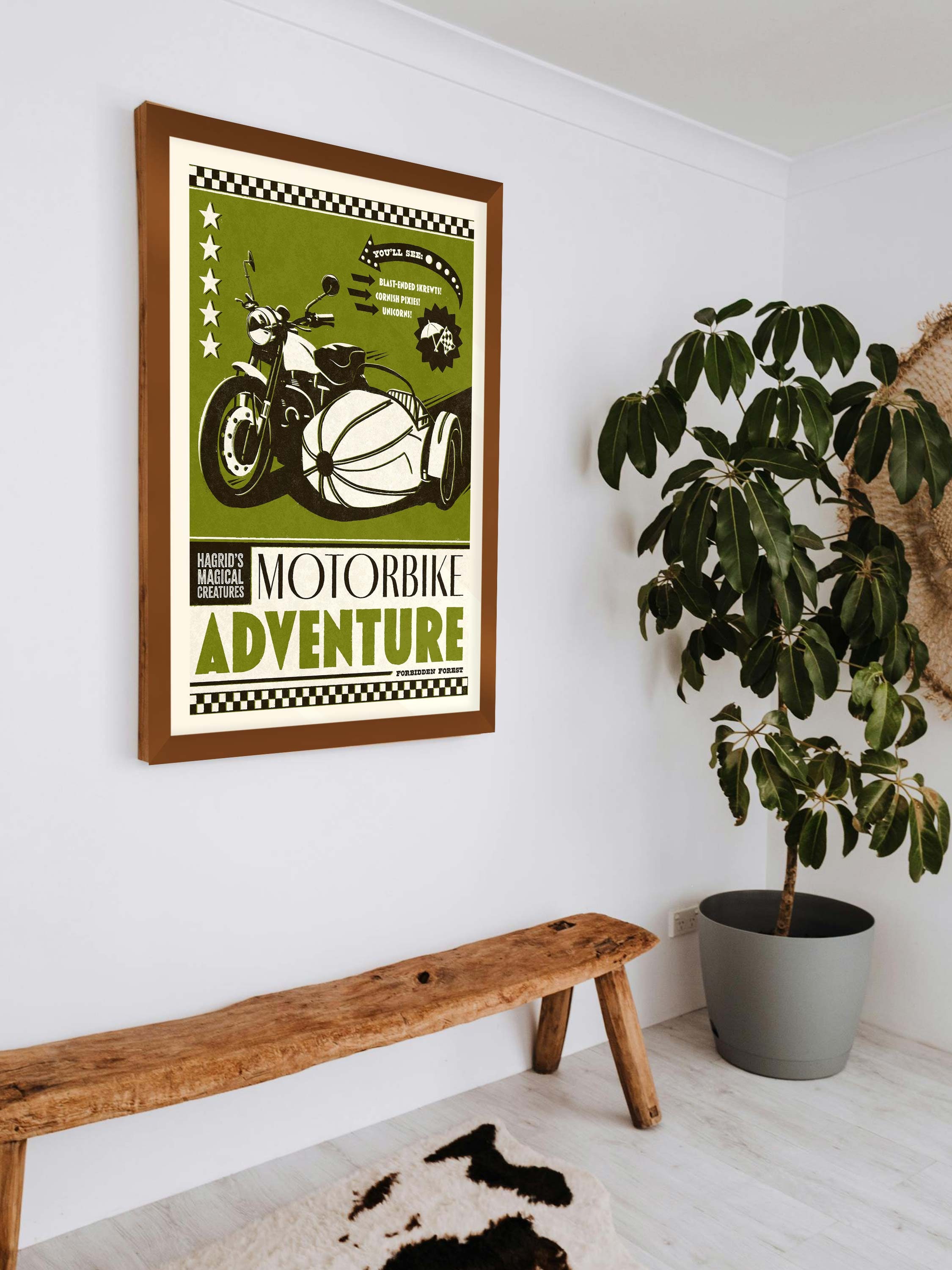 Hagrid's Motorbike Adventure Travel Advertisement Poster Original