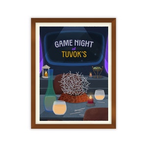 Star Trek - Noite de jogo no pôster publicitário de viagem de Tuvok Arte original
