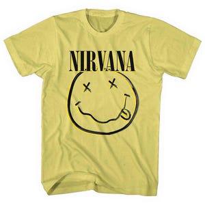 NIRVANA inverse smiley Band T-shirt