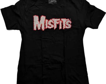 MISFITS streak fiend back print Band T-shirt