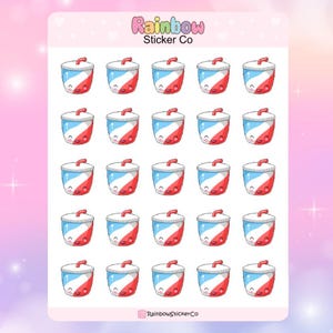Soda Cup Planner Stickers, Fast Food Stickers, Soda Stickers, Food Planner Stickers, Cute Kawaii Stickers, Soda Tracker Stickers