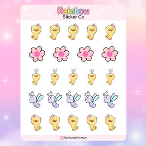 Duck Stickers, Spring Ducks Planner Stickers, Cute Kawaii Stickers, Farm Animals