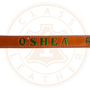 Magnetic Leather Custom Nameplate for Gym Locker, Refrigerator 12&quot;x1.5&quot; FIRE EMS POLICE