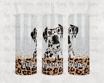 Custom Dalmatian Mom/Dad Tumbler: Stainless Steel Dog Owner Gift
