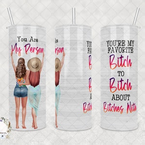 Customized Bestie Stainless Steel Tumbler: Funny Friendship Gift (20oz or 30oz)