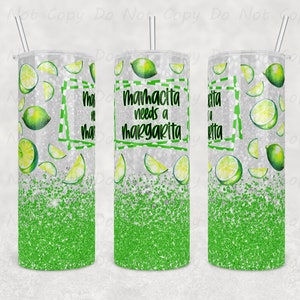 Sassy Mamacita Needs a Margarita Tumbler - Fun 20oz or 30oz Custom Drinkware, Great Moms&#39; Night Out Gift