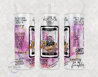 Vaso de cartas del Tarot Smut: regalo para lectores de romance (20 oz o 30 oz)