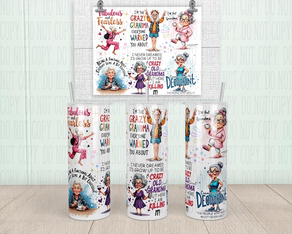 Sarcastic Grandma Tumbler: Hilarious Stainless Steel Coffee Mug
