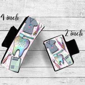 Custom Claw Clip 4 inch or 2 inch, Dentist & Dental Hygienist Inspired Hair Accessory, Perfect for Work or Play, Fun Gift for Dental Pros