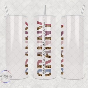 Personalized Granny Tumbler: Stainless Steel, Custom Names, 20oz/30oz