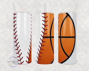Vaso deportivo: Vaso personalizado de acero inoxidable para béisbol, baloncesto y golf (20 oz o 30 oz)