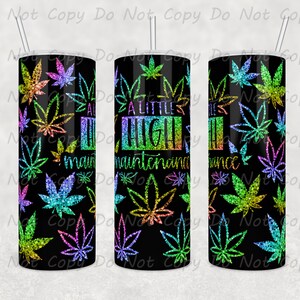 Custom Cannabis Tumbler: 20oz/30oz Insulated Travel Mug for Marijuana Enthusiasts
