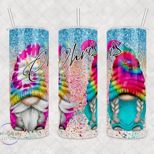 Personalisierter Tie Dye Wichtelbecher: Personalisiertes Geschenk aus Edelstahl