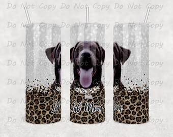 Chocolate Lab Mom/Dad Tumbler: Stainless Steel Dog Lover Gift (20oz or 30oz)