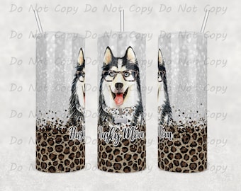 Anpassad Husky mamma/pappa-mugg: 20oz/30oz resemugg i rostfritt stål