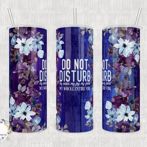 Custom Vibe Tumbler, &quot;Do not disturb.. my peace, my joy, my grind. My whole entire Vibe&quot;, 20oz or 30oz Tumbler, Perfect Self-Care Gift