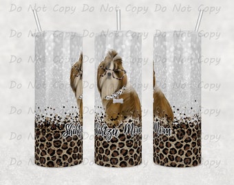 Custom Shitzu Mom/Dad Tumbler: Stylish Dog Lover Drinkware