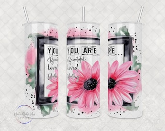 Vaso de Afirmación – Regalo de Autocuidado de Acero Inoxidable (20 oz o 30 oz)