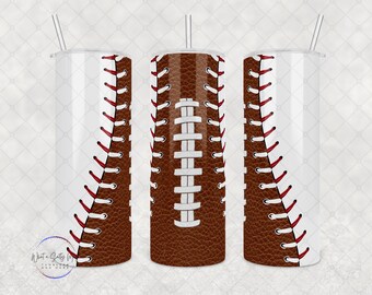 Vaso de béisbol y fútbol personalizado, de 20 o 30 oz, un regalo ideal para dos amantes de los deportes.