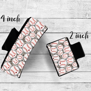 Custom Baseball 4 inch or 2 inch Claw Clip, Stylish Accessory for Easy Updos, Charming Just Because Gift