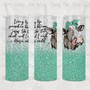 Funny Cow Tumbler: Sassy Heifer Quote, Stainless Steel Travel Mug
