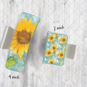 Large Hair Claw Clip - Sunflower Design, Perfect for Styling & Updos, Ideal Gift for Her