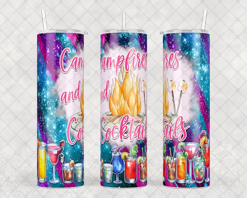 WhatASaltyMug Campfires & Cocktails Tumbler - Thumbnail 3