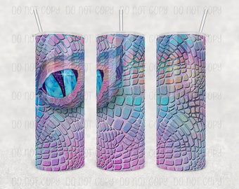 Aangepaste drakenbeker: pastelkleurig Dragon Eye-ontwerp, 20 oz/30 oz