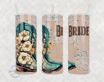 Cowgirl Bridal Party Tumbler: Western Wedding Party Gift (20oz or 30oz)