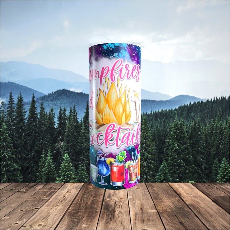 WhatASaltyMug Campfires & Cocktails Tumbler - Thumbnail 2