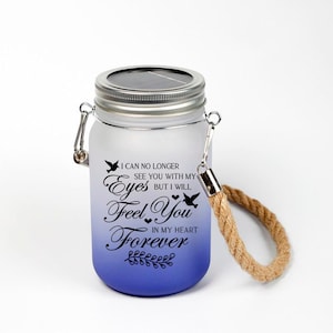 Fairy Light Mason Jar Lantern: Memorial Garden Decor