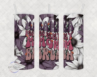 Custom Mom Tumbler: Stainless Steel 20oz/30oz, Reusable Straw