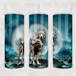 Wild Wolves Tumbler: Stainless Steel Adventure Drinkware (20 or 30oz)